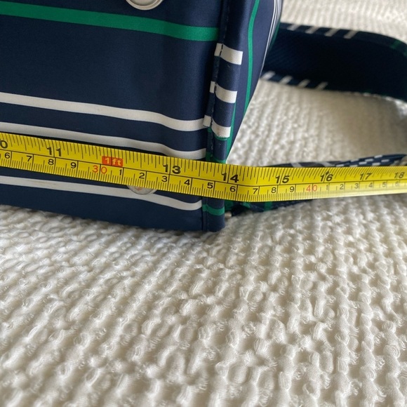 Jujube BFF Diaper Bag Striped Baby Bag Green and Blue - Picture 10 of 13